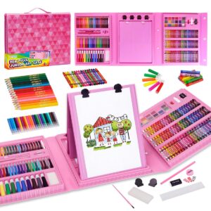 Drawing Art Set Painting Drawing Supplies 208 Pcs for Kids | Colorful Artist Art Box for Children