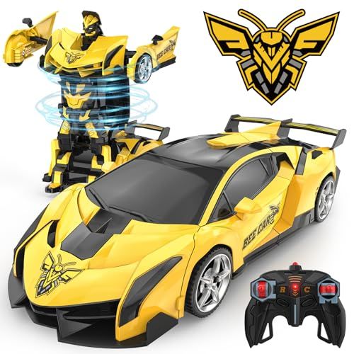 Converting Robot Sports Car Toy for Kids