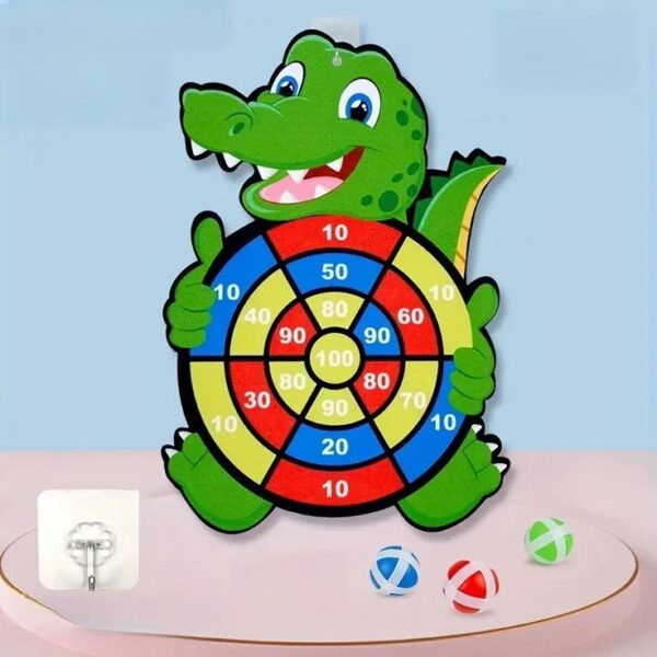 Sticky Balls (3) Animal Dartboard – Aim, Throw & Learn - Free Shipping Animal Dart Board for Kids
